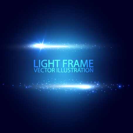Light frame vector background
