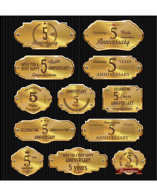 luxury labels golden anniversary 