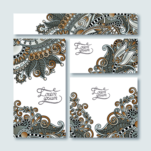 Pattern card pattern ornament material floral pattern floral cards 