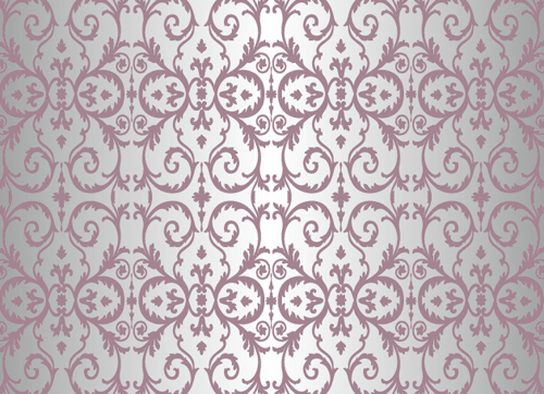 Purple floral ornament pattern backgrounds vector 02