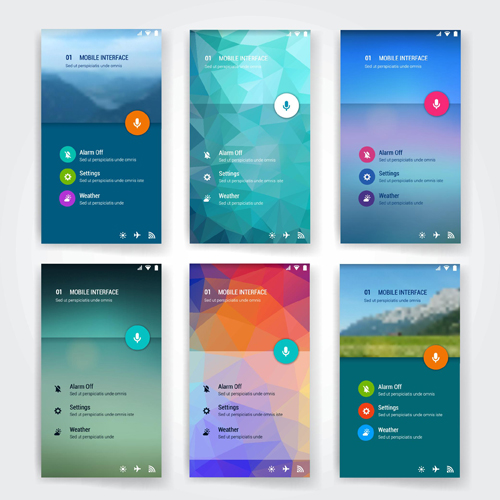 Vector mobile interface template material 01.rar Vector mobile interface template material 01.rar