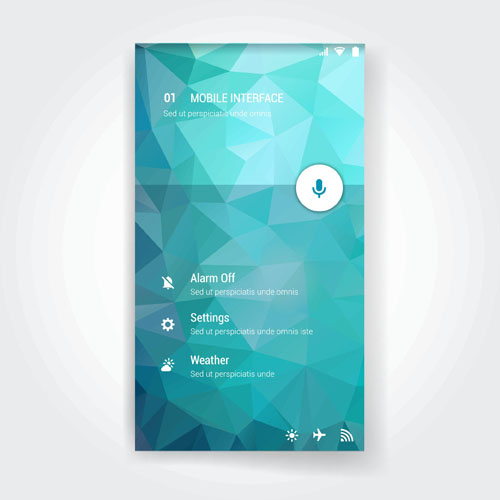 Vector mobile interface template material 04 Vector mobile interface template material 04