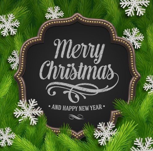 Vector set of Christmas background design 02