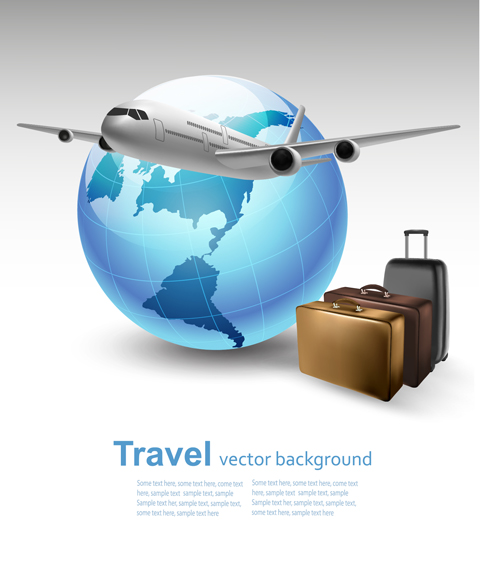 Vector set of world travel design graphics 06