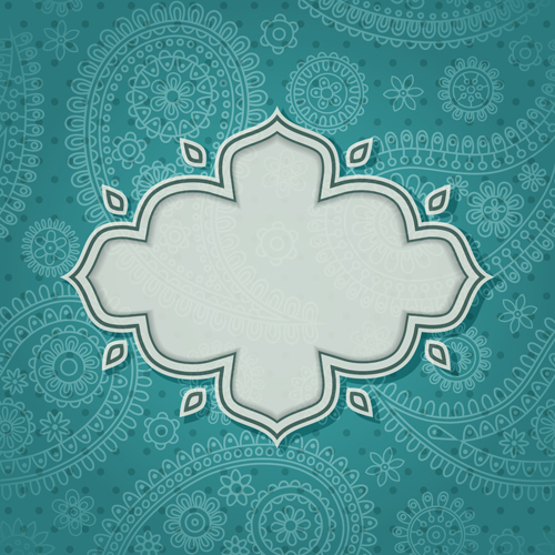 Vintage backgrounds with floral vector graphic 04