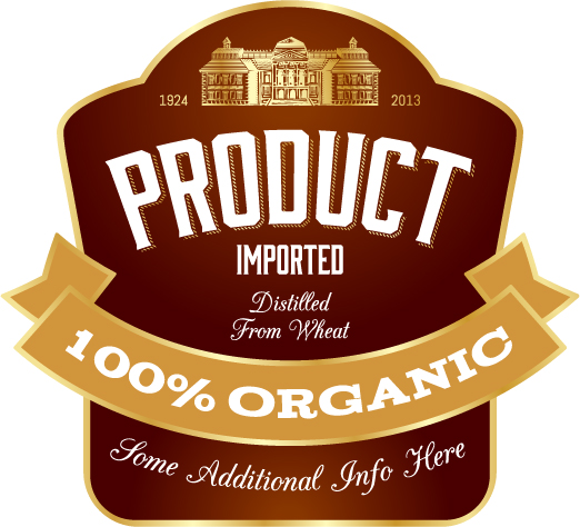 Wine label vintage design vector material set 39