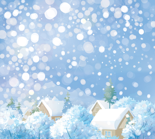 winter vector background natural beautiful Backgrounds background 