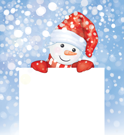 Beautiful winter natural vector backgrounds 05