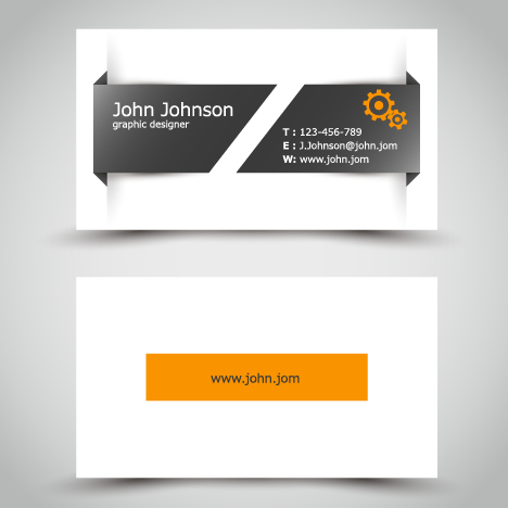 yellow template vector template Surface business cards business 