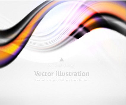 Wavy abstract blurs background vector Wavy abstract blurs background vector