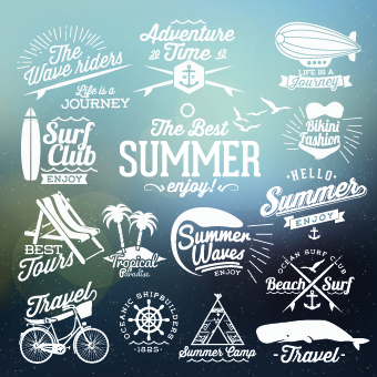 travel summer logo labels label 