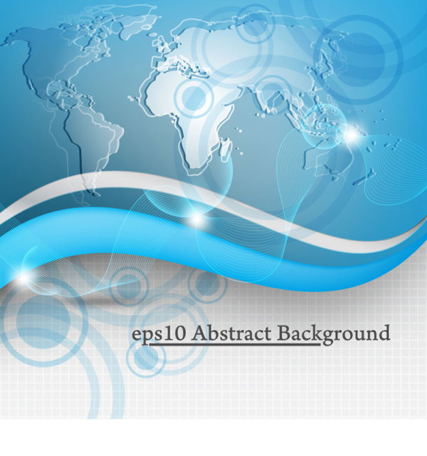 Concept Map elements vector background art 05
