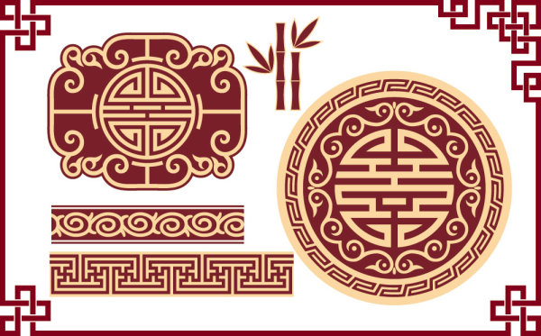 Classical window grilles pattern Set 03