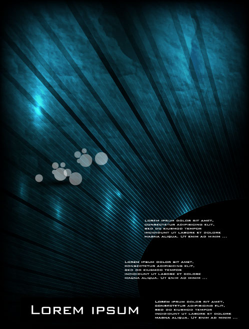 Set of Cover brochure background vector 04