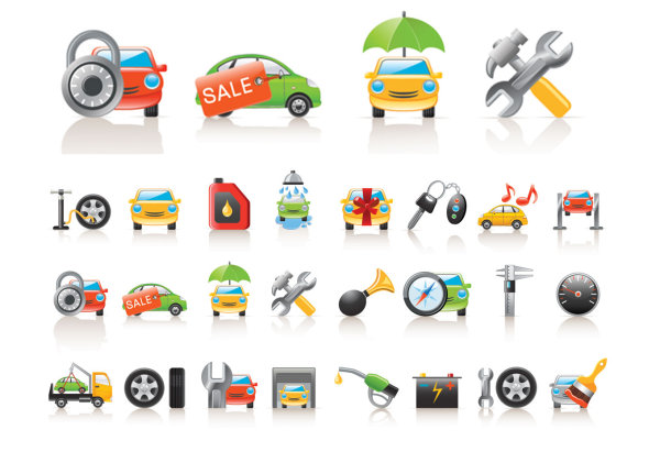 Car icon vector vector
