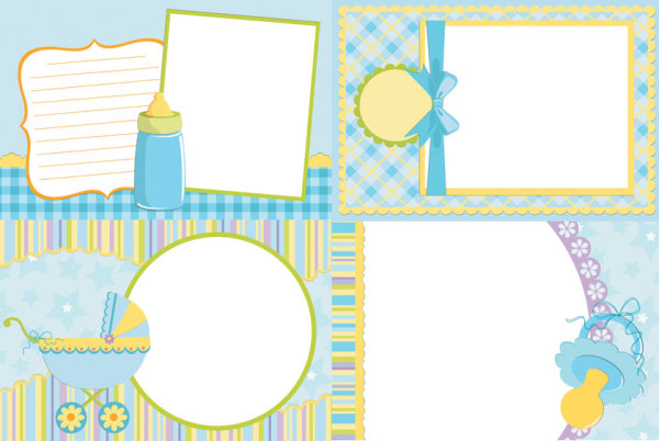 Baby photo vector