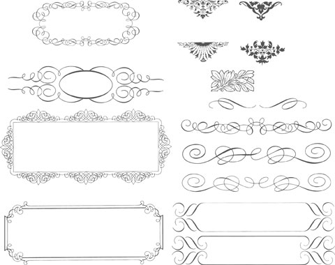 Simple Border decoration vector