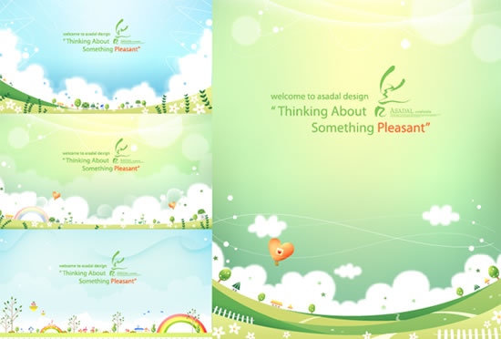 Spring green background