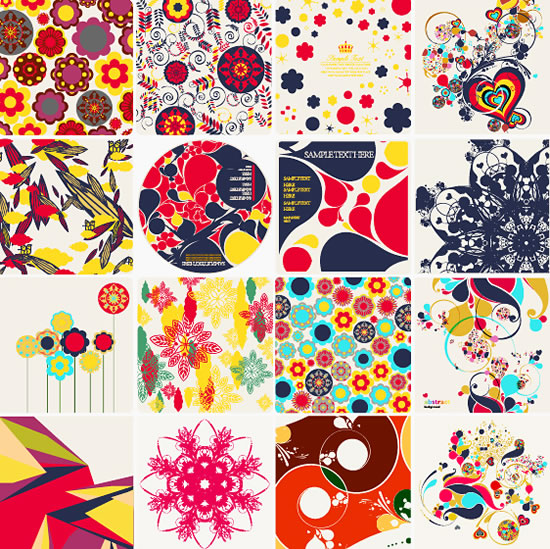 Fashion floral background Vector graphic