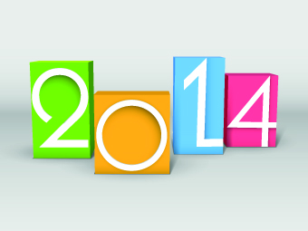 year vector background background 2014 