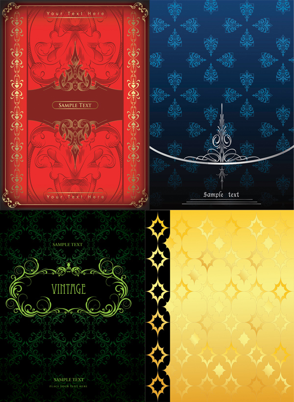 Gorgeous shading pattern vector material