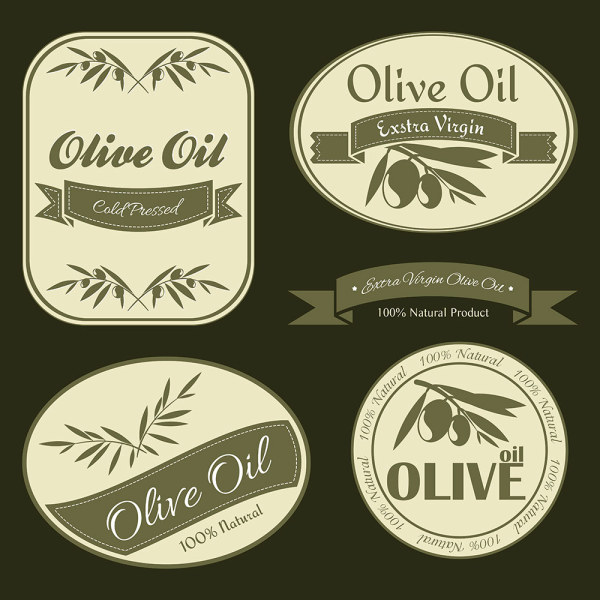 vintage olive oil olive labels label 