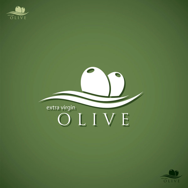 Olive oil logo creative design vector
