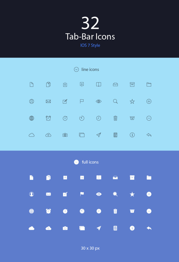 32 Kind Tab bar icons