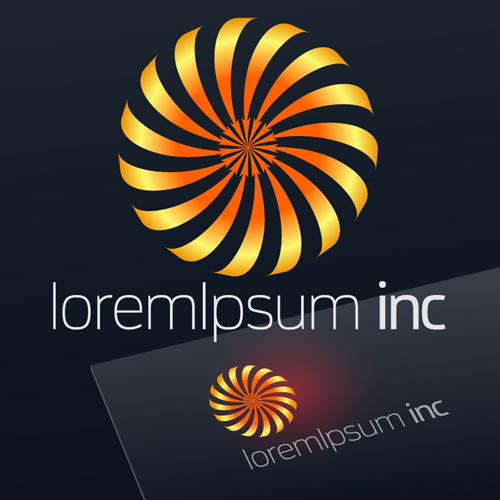 Abstract business logos excellent design vector 21