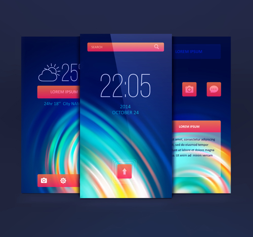 theme mobile interface abstract 