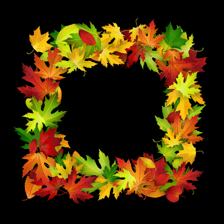 Autumn leaves beautiful background art 01