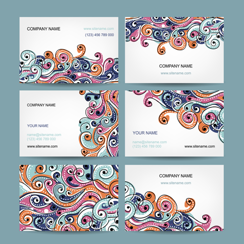 Beautiful floral card vector 04