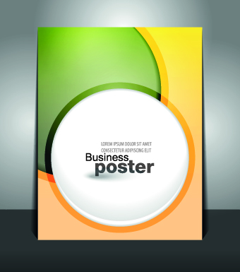 Creative Business poster design vector 02