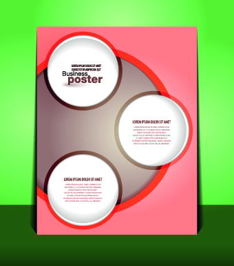 Creative Business poster design vector 03