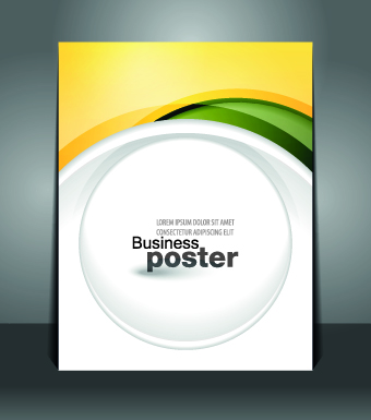 Creative Business poster design vector 04