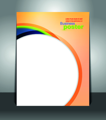 Creative Business poster design vector 05