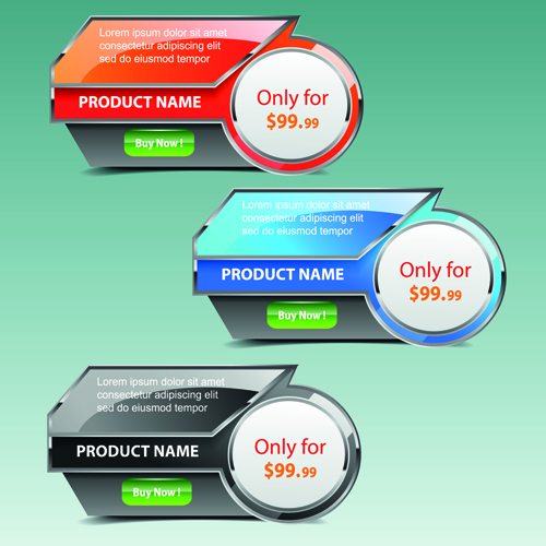 Business web promo banner vector 03