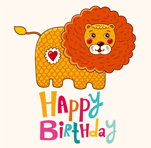 Cartoon styles birthday background vectors 06