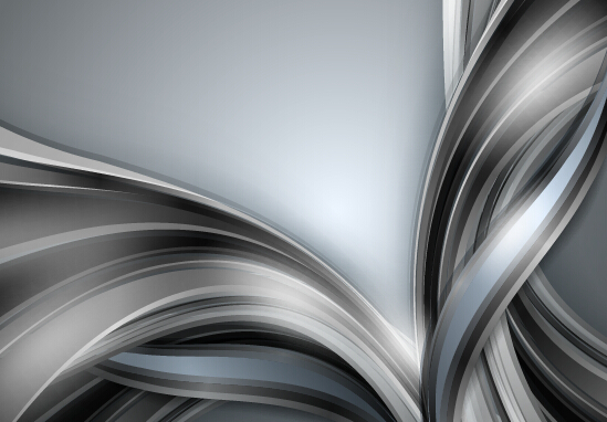 Chrome wave with abstract background vector 12