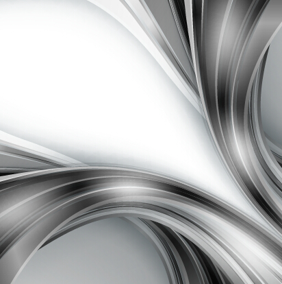 Chrome wave with abstract background vector 16