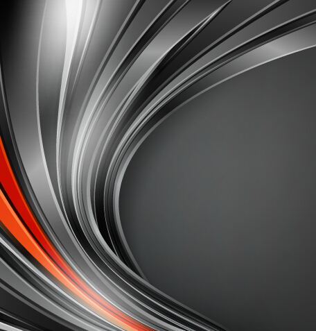 Chrome wave with abstract background vector 17