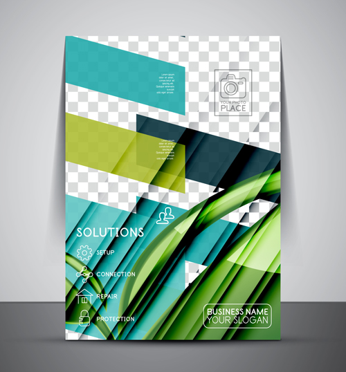 Company flyer template modern vector 04 Company flyer template modern vector 04