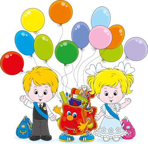 ool children vectors geaphics set 01 Cute school children vectors geaphics set 01