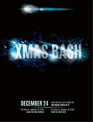 party flyer December 24 December cover christmas 