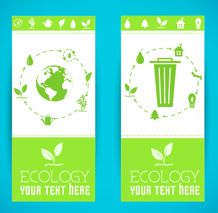 Green style green ecology banner 