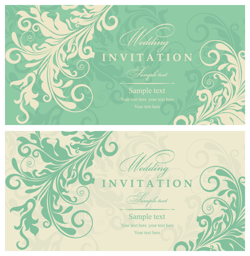 Vintage Style vintage invitation floral cards card 