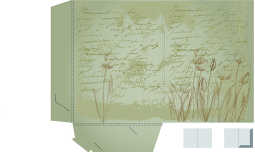 Set of Layout Packing box design elements vector 04