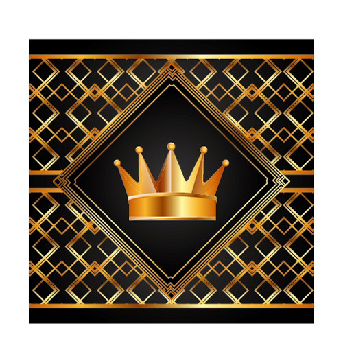 Luxury gold business cards template vector 19