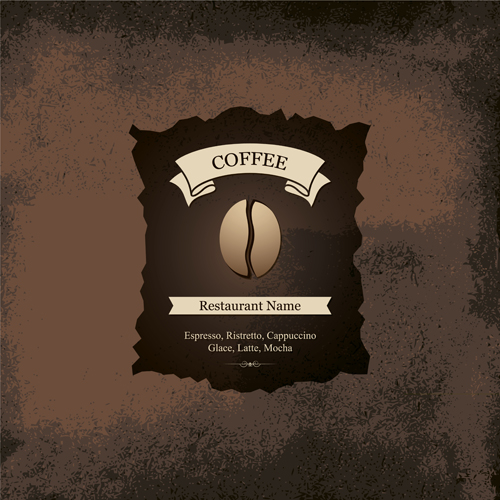 Modern restaurant menu design graphic set 02