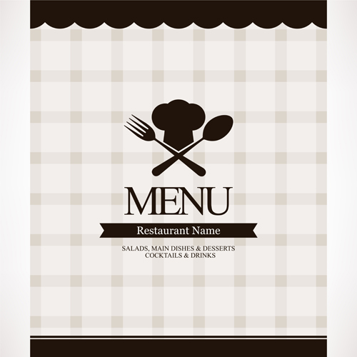 restaurant modern menu 